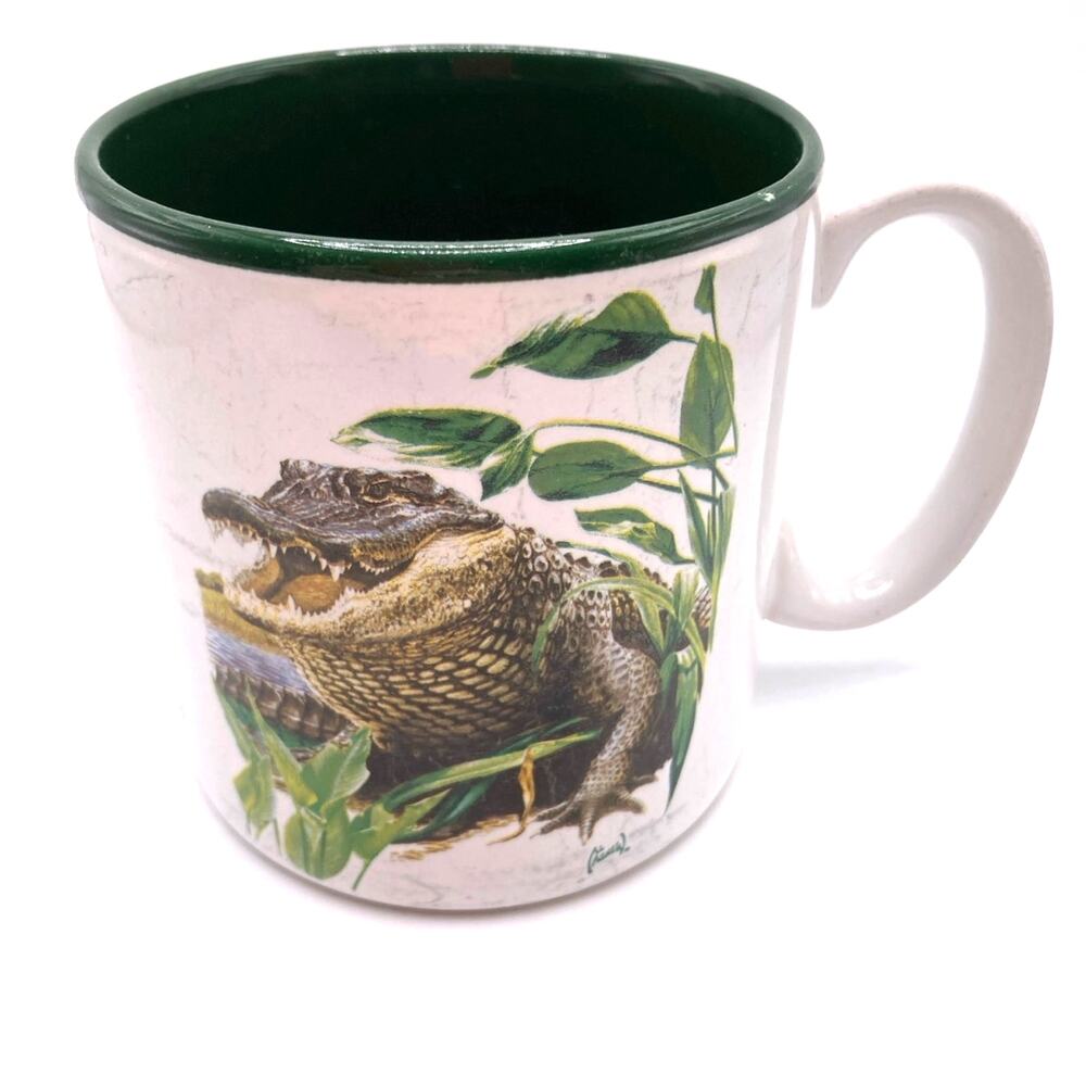 VTG AL AGNEW ALLIGATOR/CROC MUG Wildlife Collection 1995